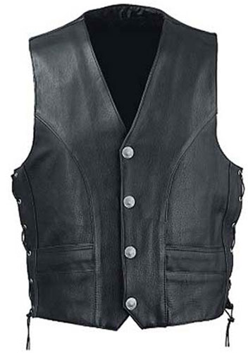BL-4002 Leather Vest 