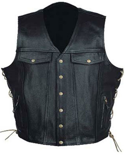 BL-4005 Leather Vest 