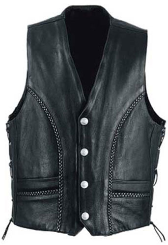 BL-4006 Leather Vest 