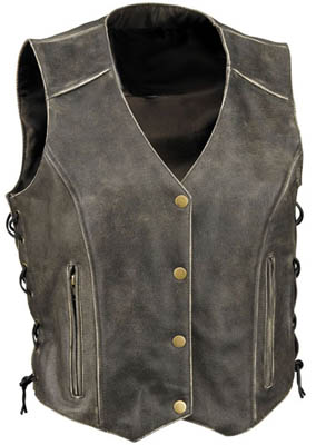 BL-4010 Leather Vest 