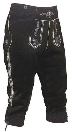 BL-1110 Bavarian leather shorts 