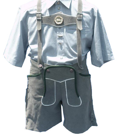 BL-1201 Bavarian leather mini shorts 