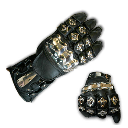 BL-5110 Leather Motorbike Gloves 